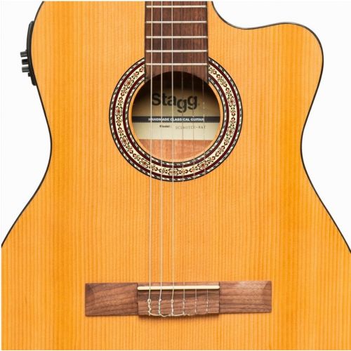 Гитара электроакустическая STAGG N SCL60 TCE-NAT